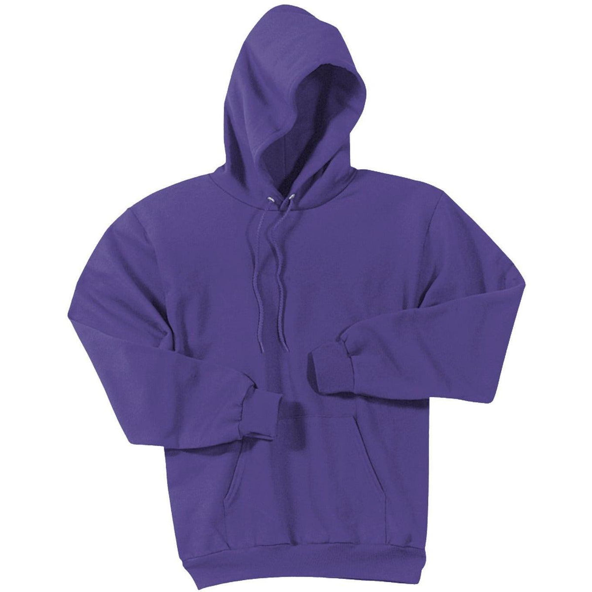 no-logo Port & Company Essential Fleece Pullover Hooded Sweatshirt-Hoodies-Port & Company-Purple-S-Thread Logic