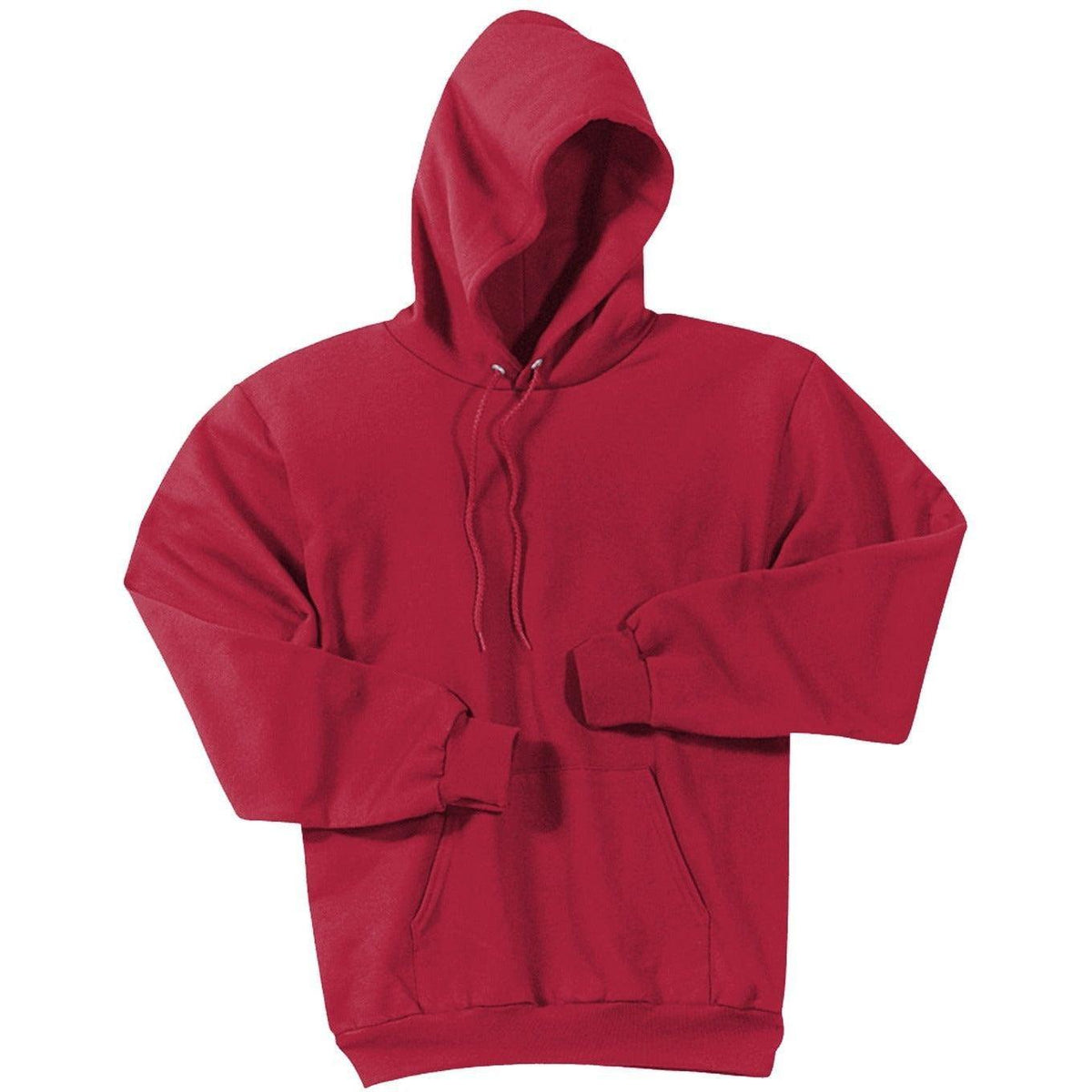 no-logo Port & Company Essential Fleece Pullover Hooded Sweatshirt-Hoodies-Port & Company-Red-S-Thread Logic
