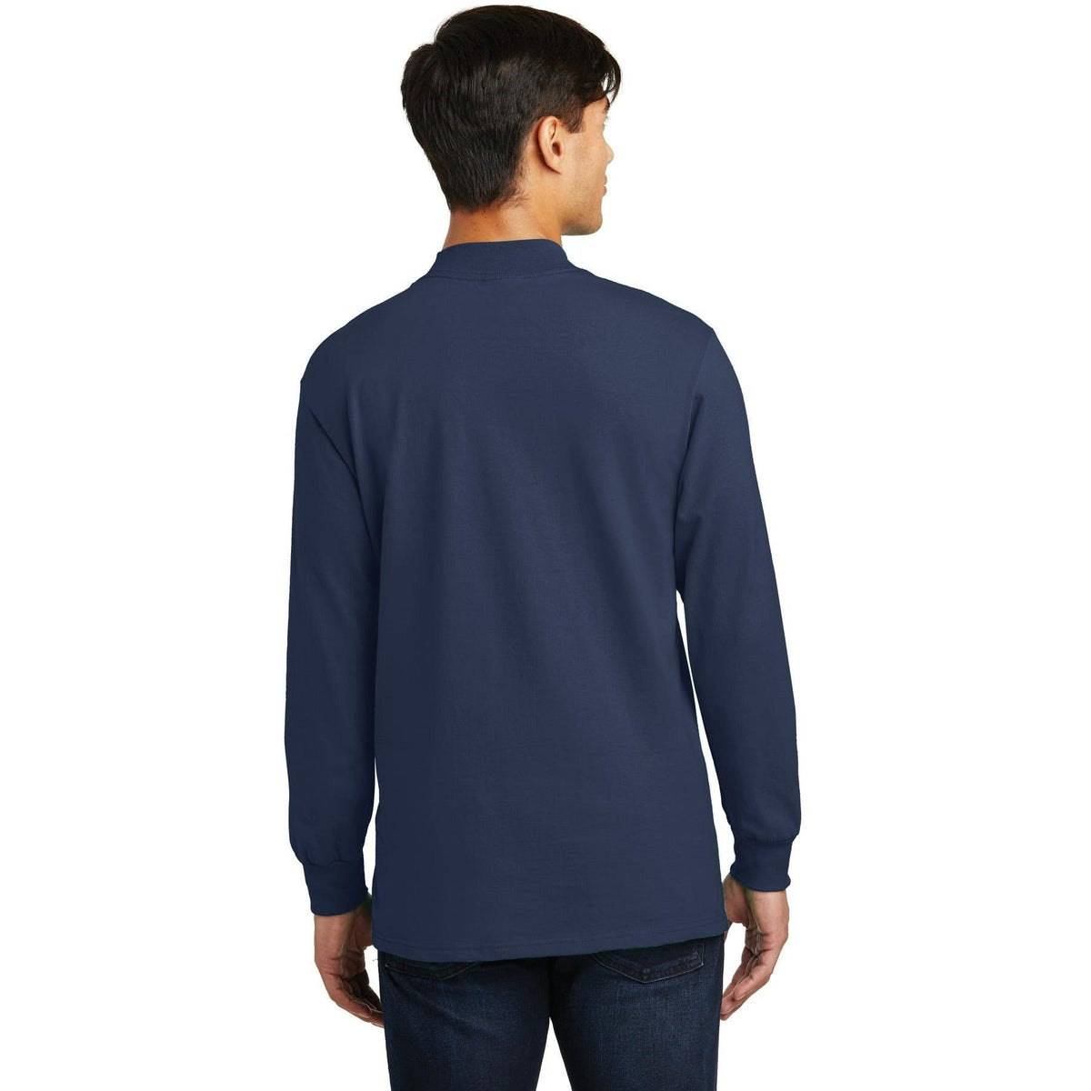 no-logo Port & Company Essential Mock Turtleneck-Regular-Port & Company-Thread Logic