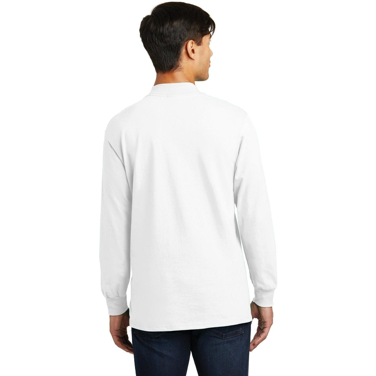 no-logo Port & Company Essential Mock Turtleneck-Regular-Port & Company-Thread Logic