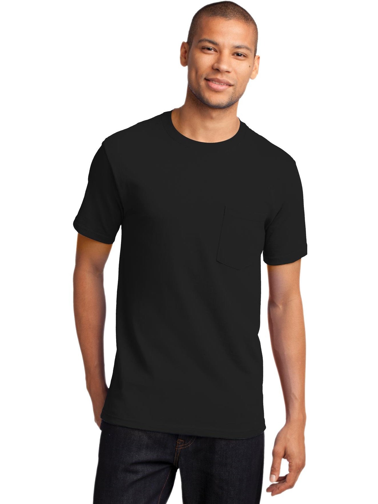 no-logo Port & Company Essential Pocket T-Shirt-Regular-Port & Company-Thread Logic