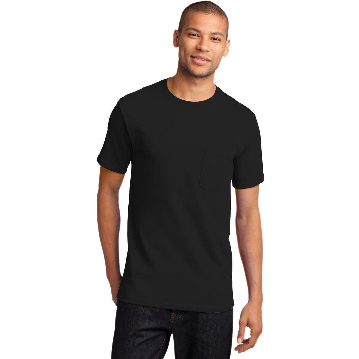no-logo Port & Company Essential Pocket T-Shirt-Regular-Port & Company-Thread Logic