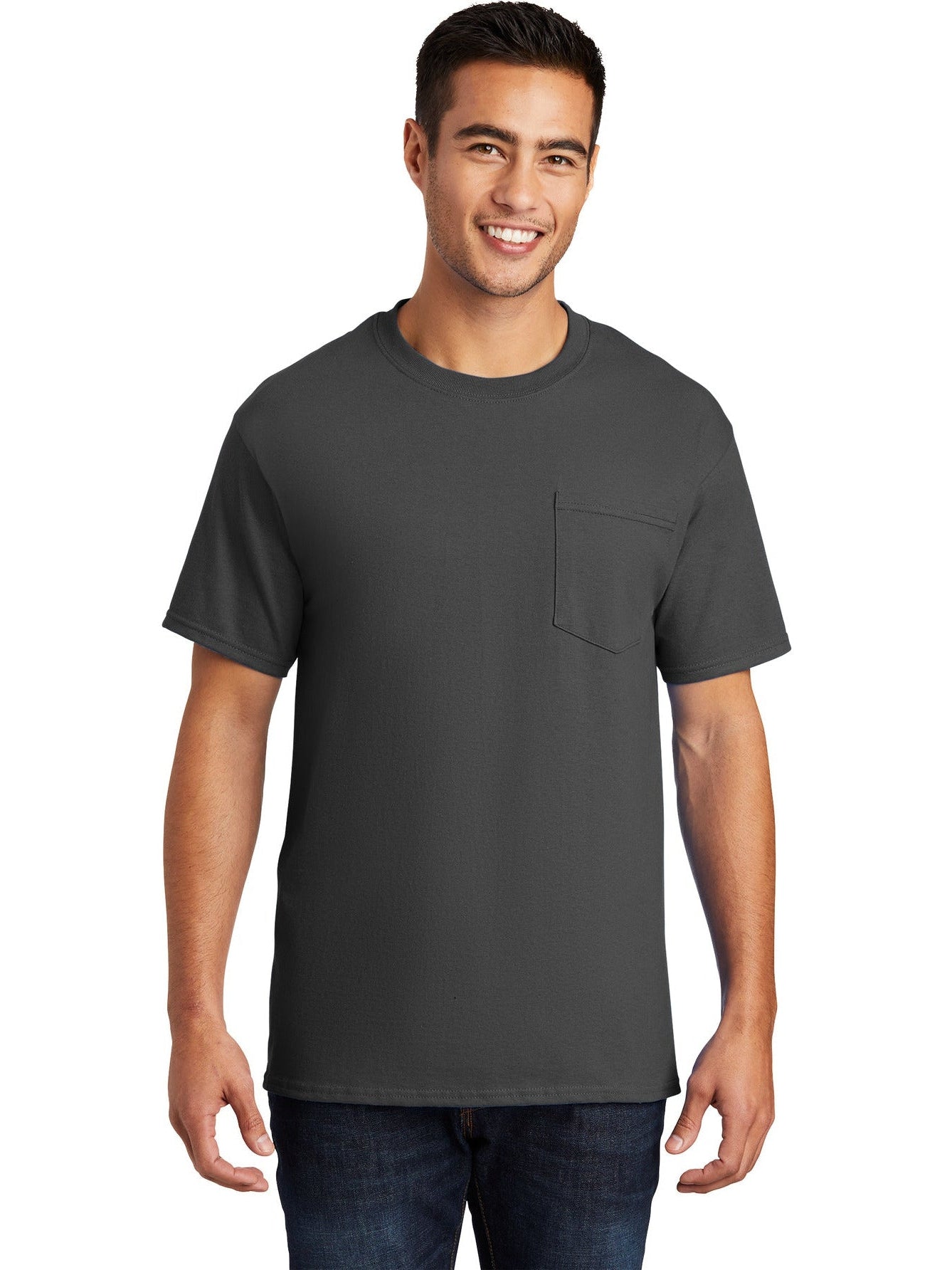 no-logo Port & Company Essential Pocket T-Shirt-Regular-Port & Company-Thread Logic