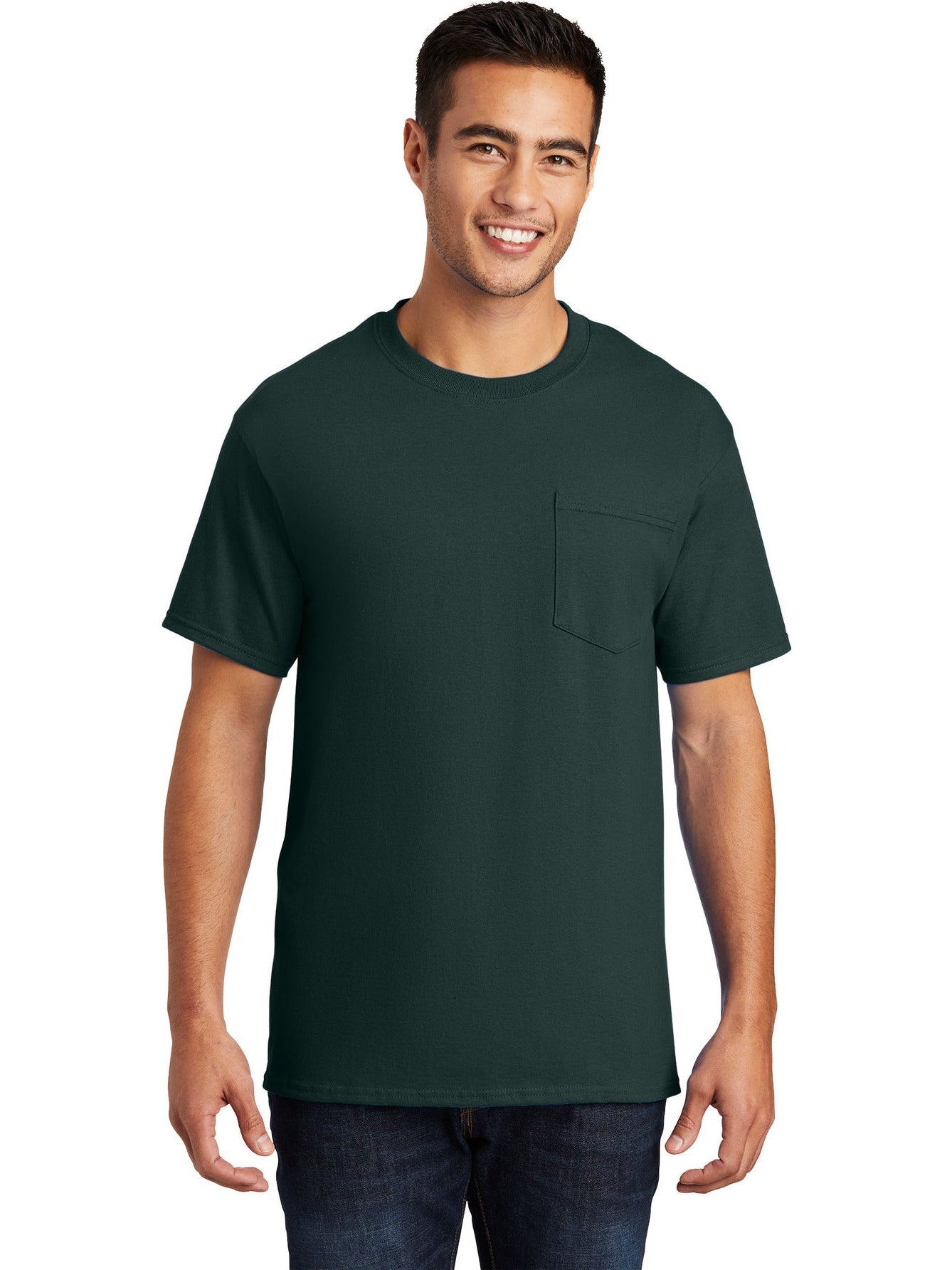 no-logo Port & Company Essential Pocket T-Shirt-Regular-Port & Company-Thread Logic