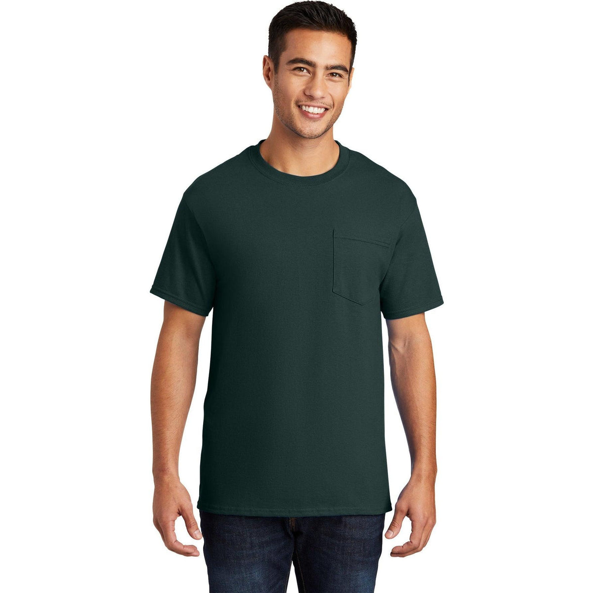 no-logo Port & Company Essential Pocket T-Shirt-Regular-Port & Company-Thread Logic