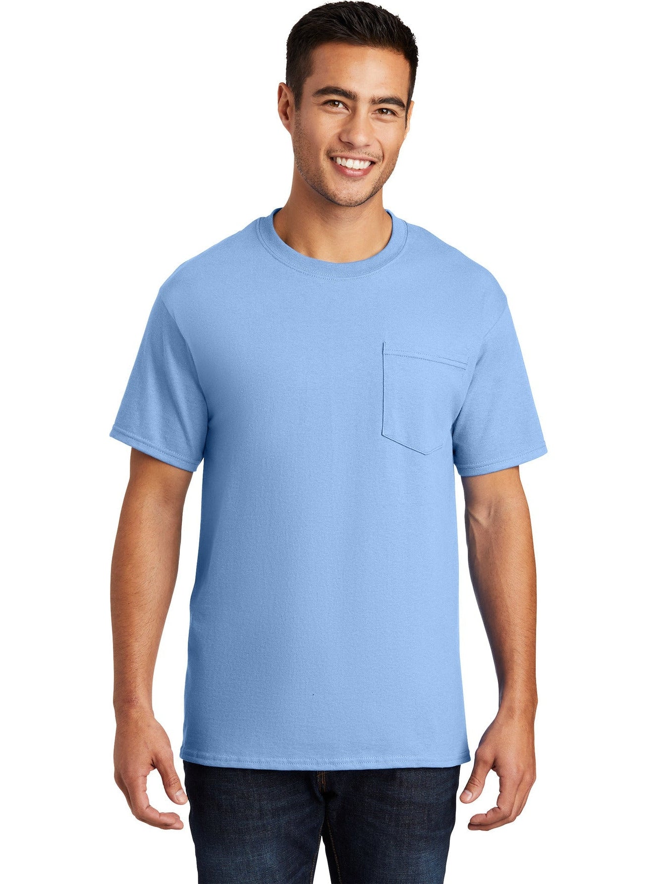 no-logo Port & Company Essential Pocket T-Shirt-Regular-Port & Company-Thread Logic