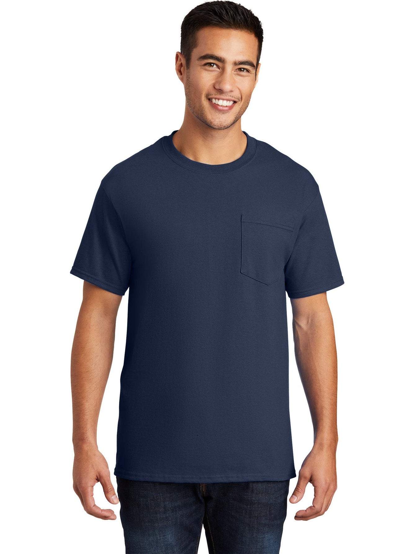 no-logo Port & Company Essential Pocket T-Shirt-Regular-Port & Company-Thread Logic