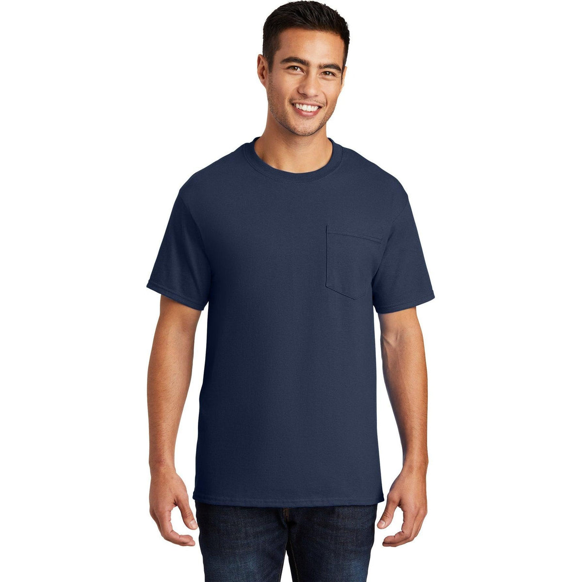 no-logo Port & Company Essential Pocket T-Shirt-Regular-Port & Company-Thread Logic