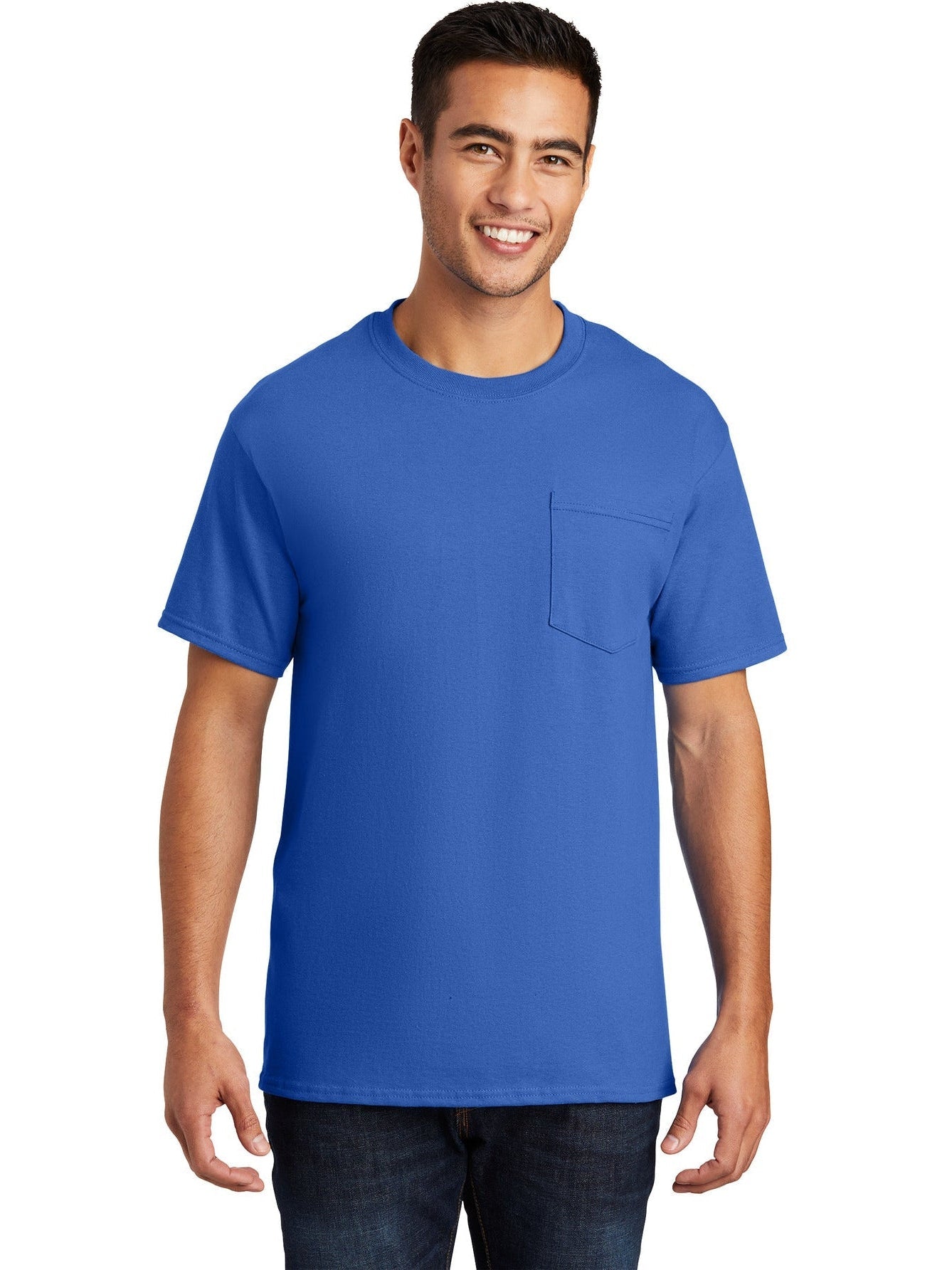 no-logo Port & Company Essential Pocket T-Shirt-Regular-Port & Company-Thread Logic