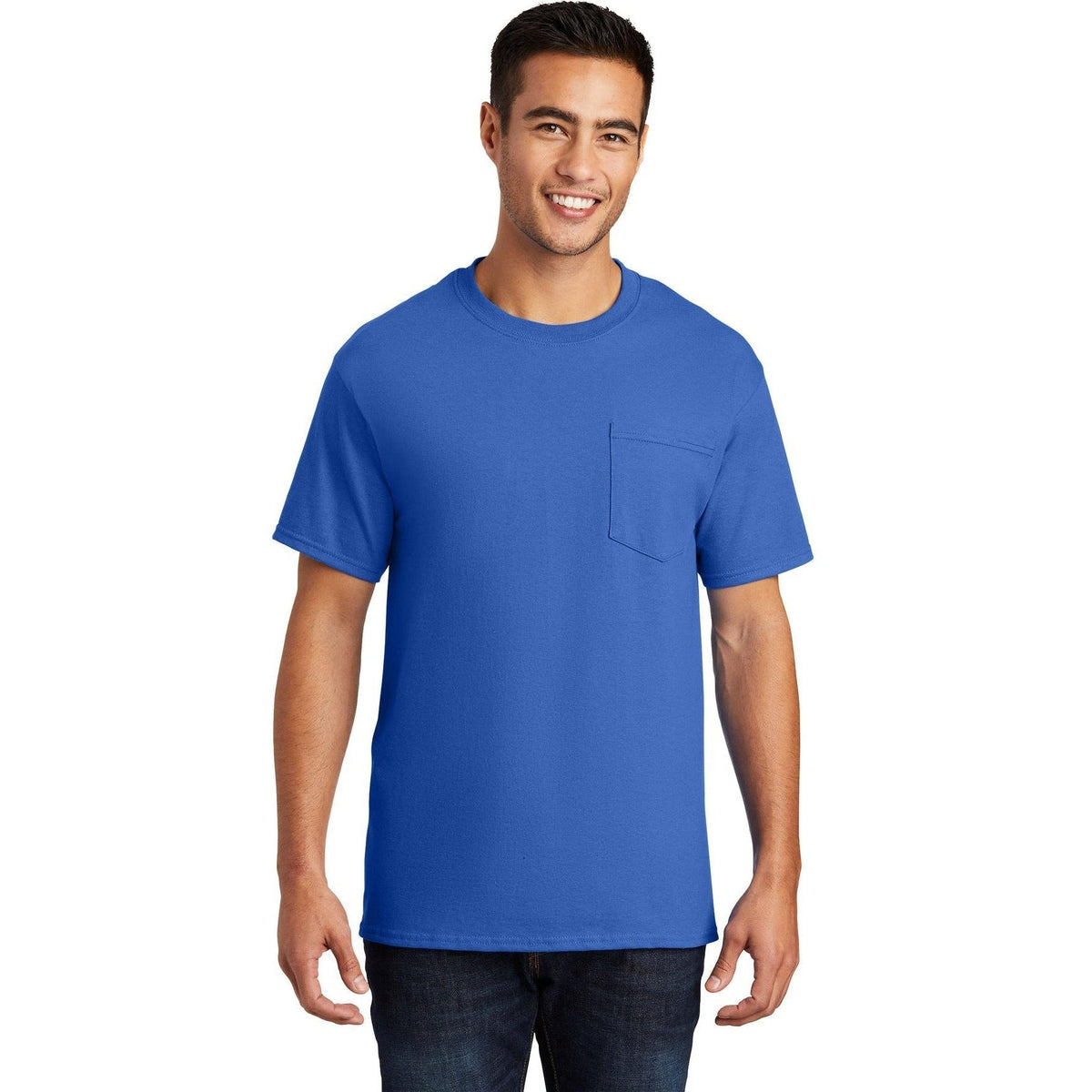 no-logo Port & Company Essential Pocket T-Shirt-Regular-Port & Company-Thread Logic