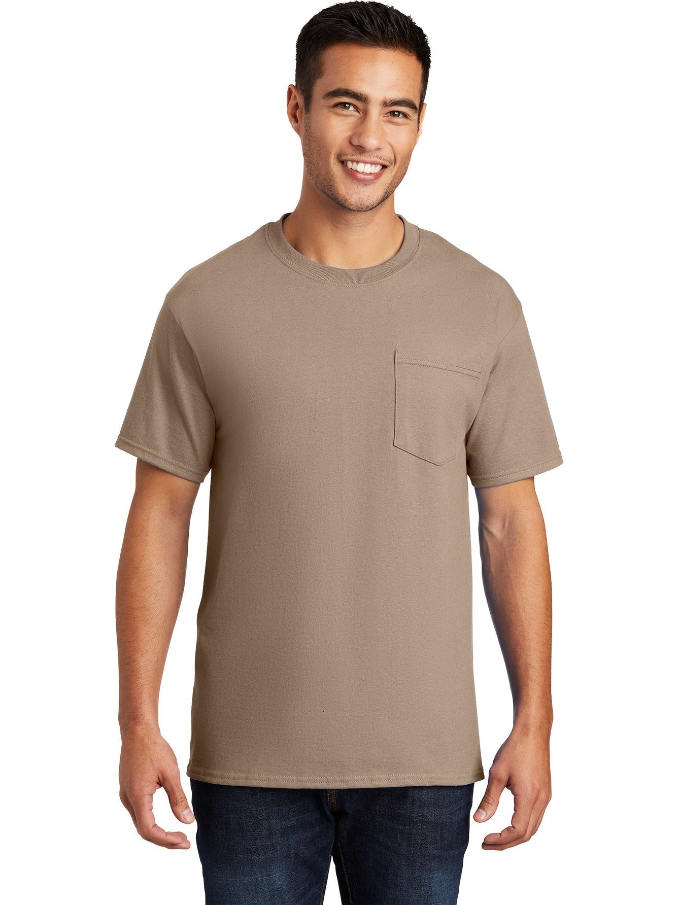 no-logo Port & Company Essential Pocket T-Shirt-Regular-Port & Company-Thread Logic