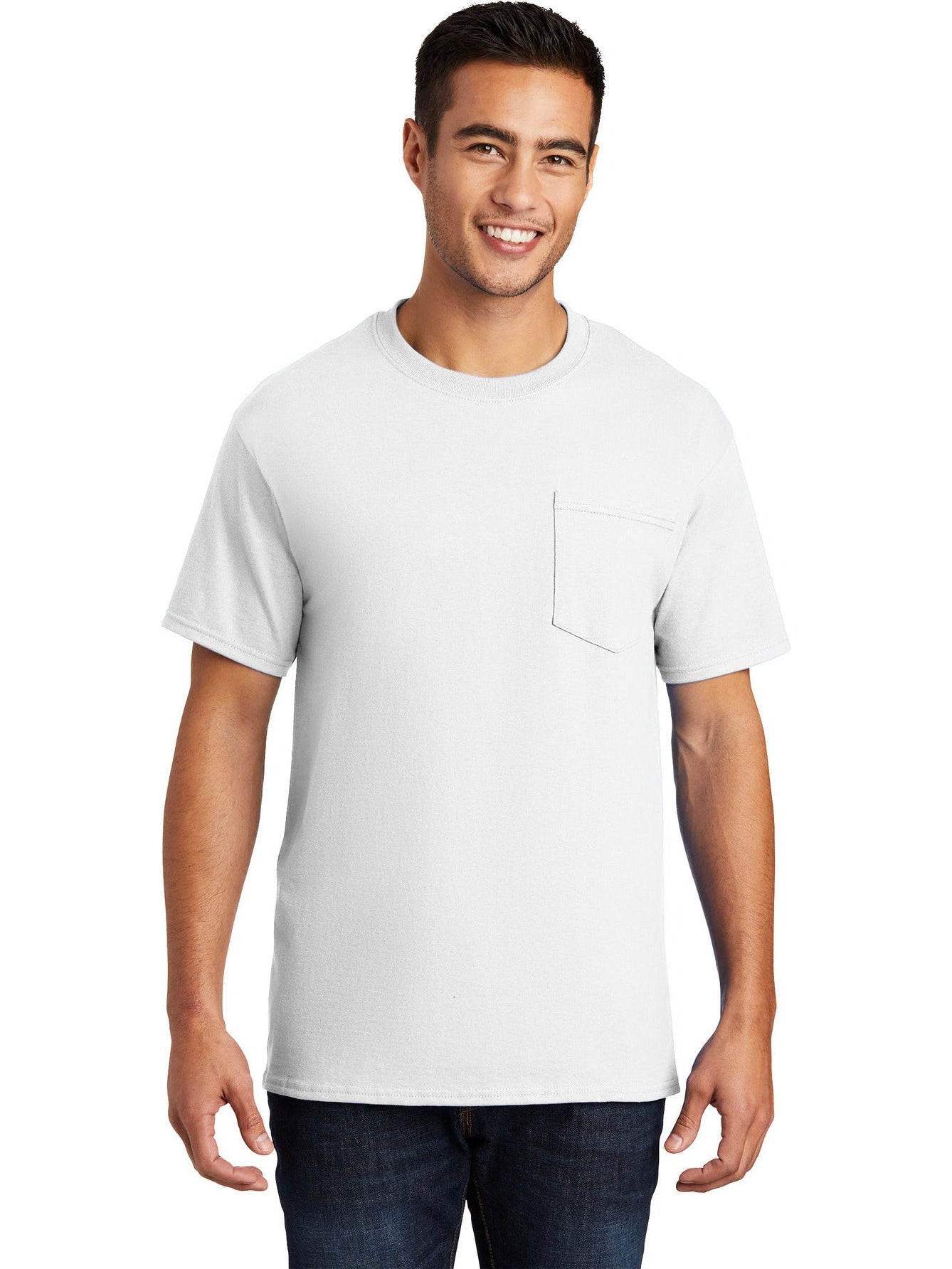 no-logo Port & Company Essential Pocket T-Shirt-Regular-Port & Company-Thread Logic