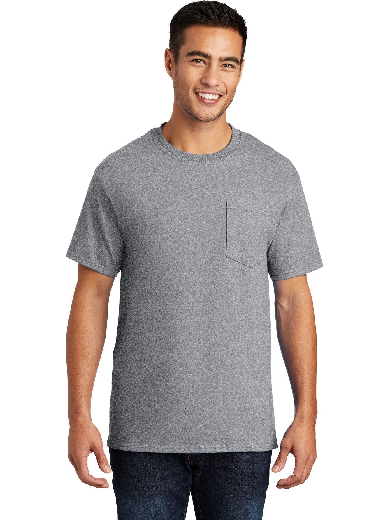 no-logo Port & Company Essential Pocket T-Shirt-Regular-Port & Company-Thread Logic