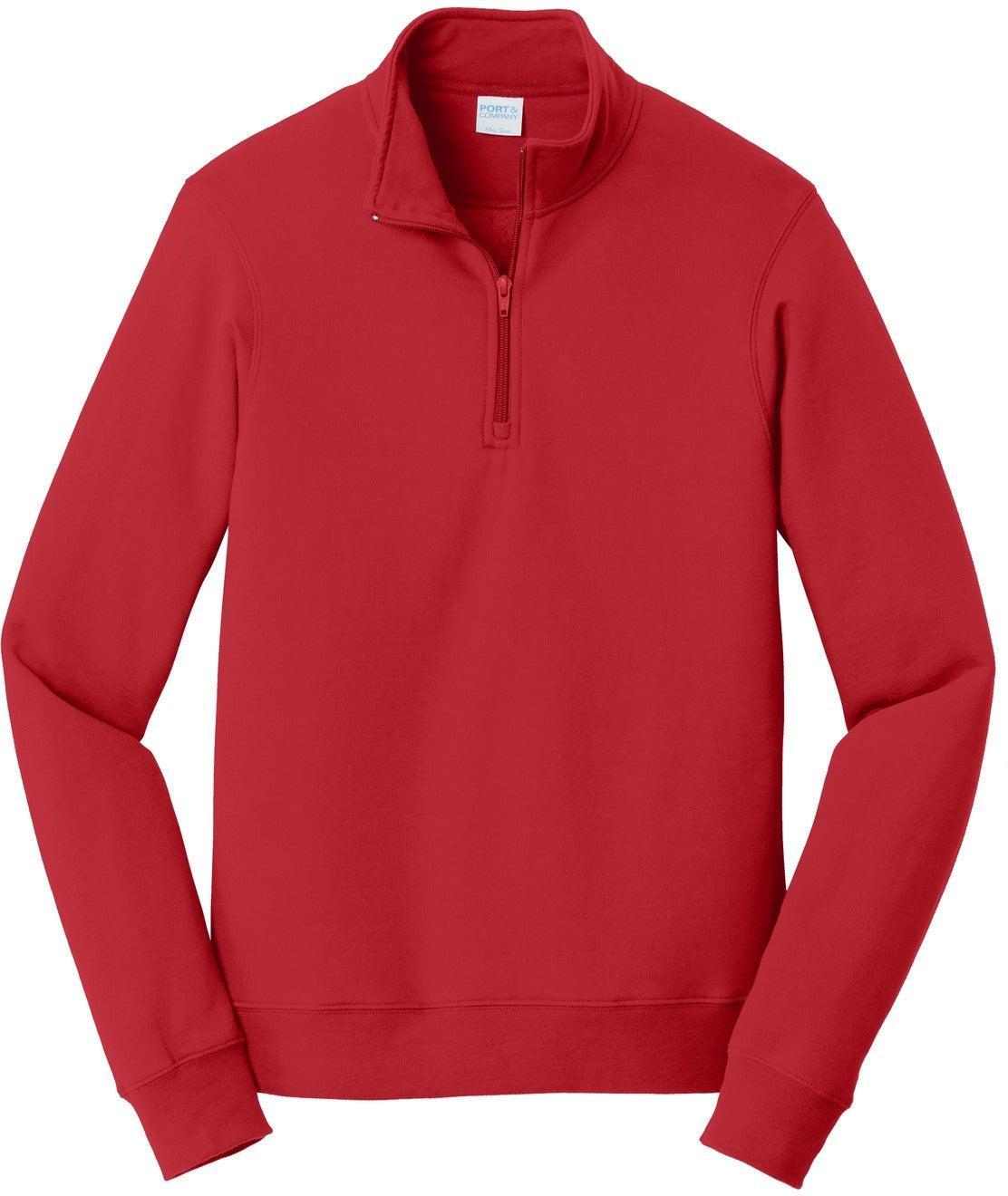 Port & Company Fan Favorite Fleece 1/4-Zip Pullover Sweatshirt