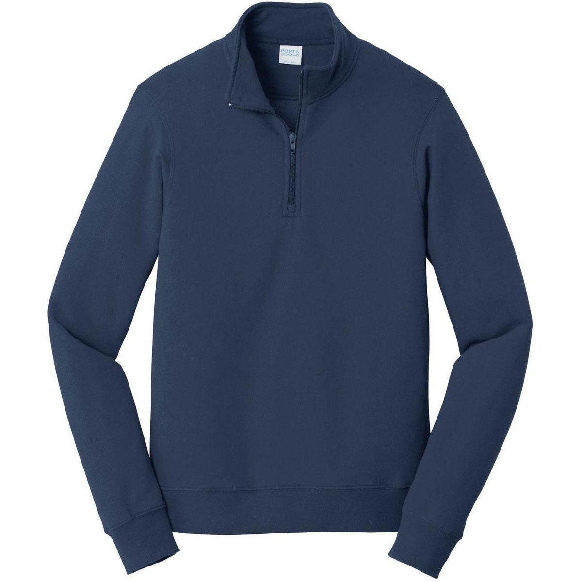 no-logo Port & Company Fan Favorite Fleece 1/4-Zip Pullover Sweatshirt