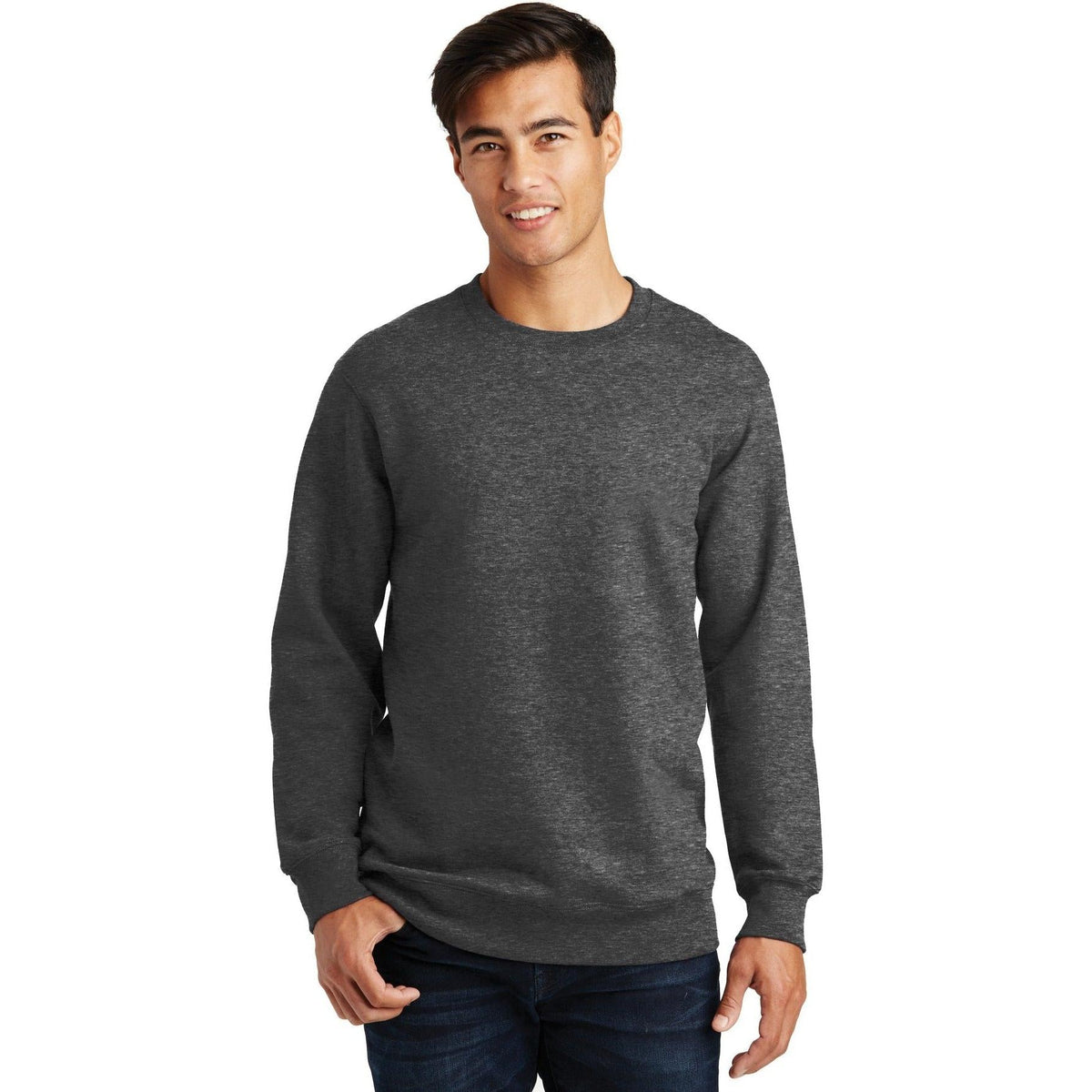 no-logo Port & Company Fan Favorite Fleece Crewneck Sweatshirt-Regular-Port & Company-Thread Logic