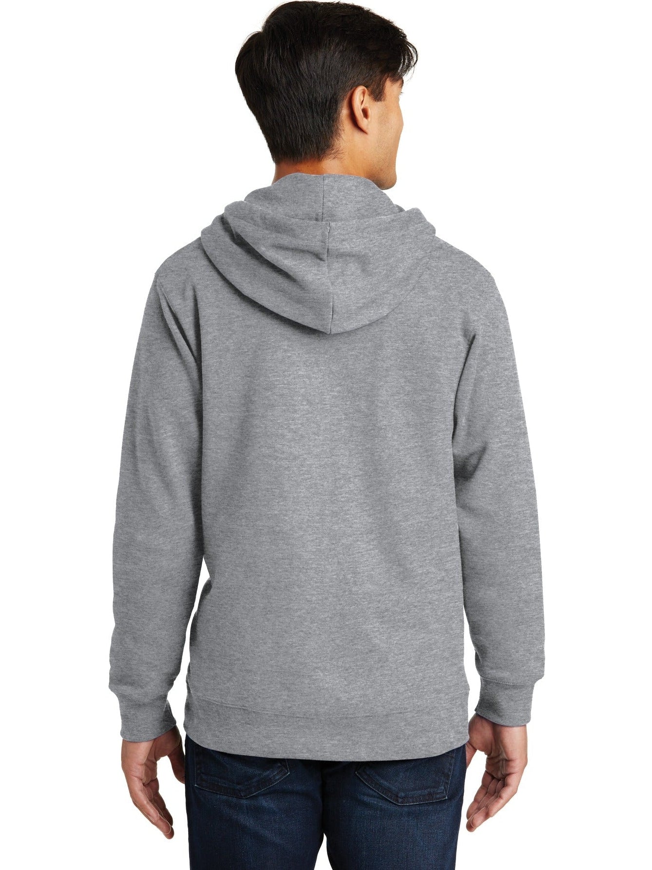 no-logo Port & Company Fan Favorite Fleece Full-Zip Hooded Sweatshirt-Regular-Port & Company-Thread Logic