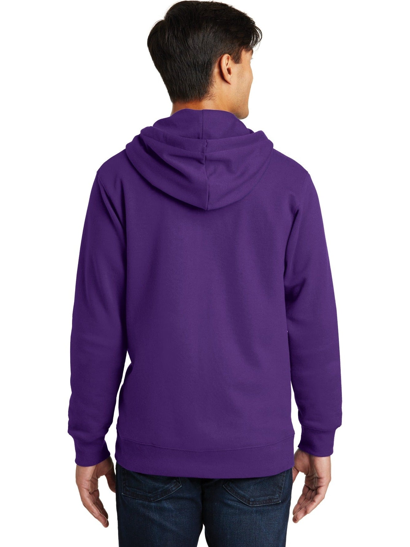 no-logo Port & Company Fan Favorite Fleece Full-Zip Hooded Sweatshirt-Regular-Port & Company-Thread Logic