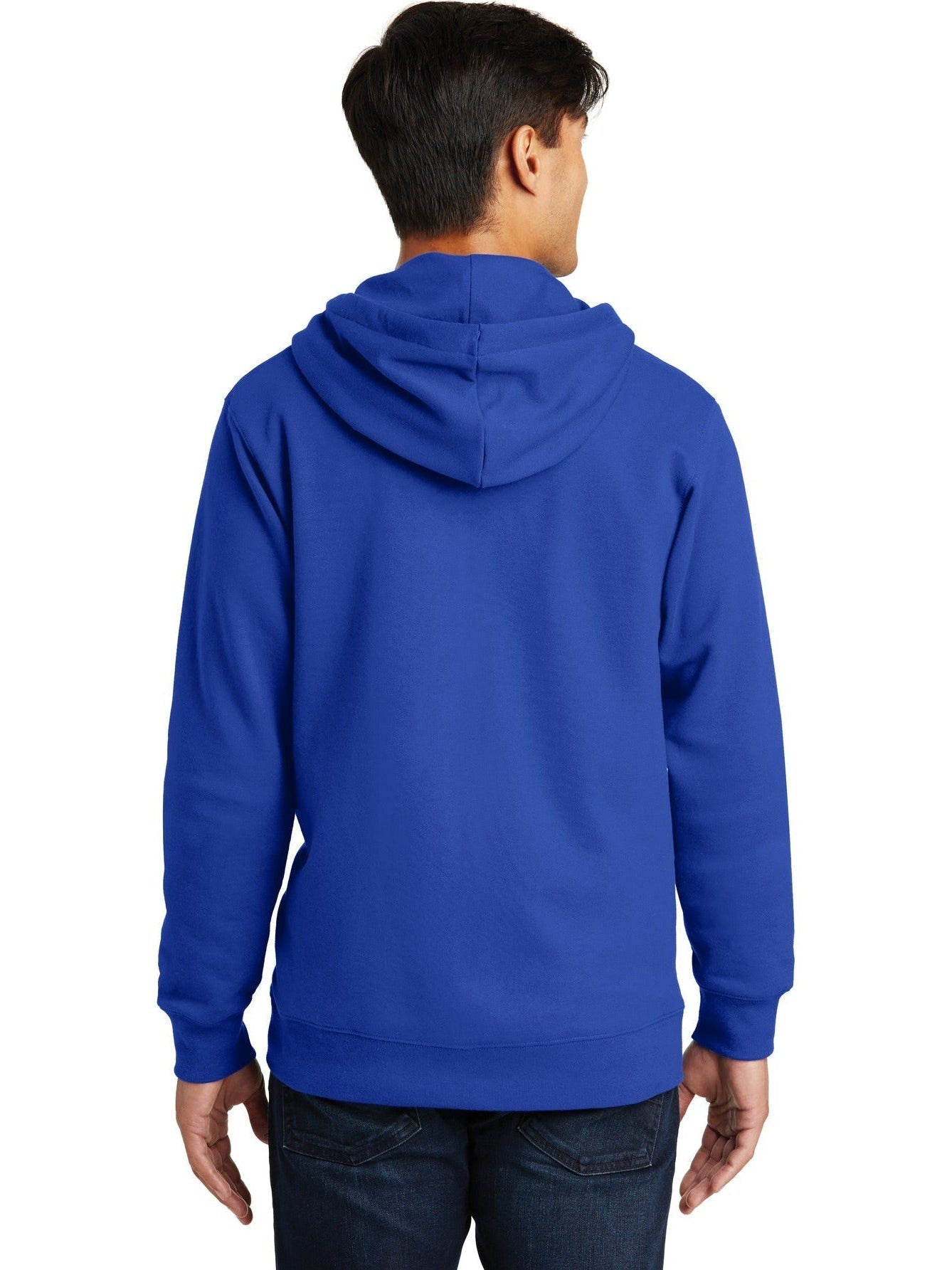 no-logo Port & Company Fan Favorite Fleece Full-Zip Hooded Sweatshirt-Regular-Port & Company-Thread Logic