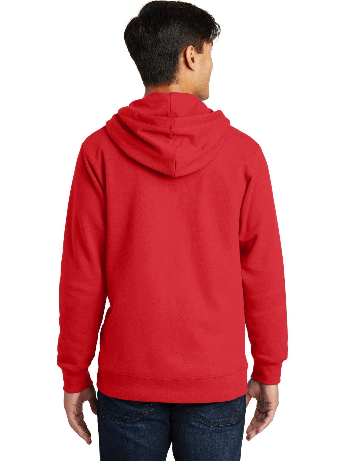 no-logo Port & Company Fan Favorite Fleece Full-Zip Hooded Sweatshirt-Regular-Port & Company-Thread Logic