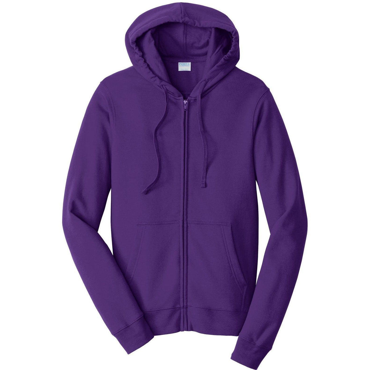 no-logo Port & Company Fan Favorite Fleece Full-Zip Hooded Sweatshirt