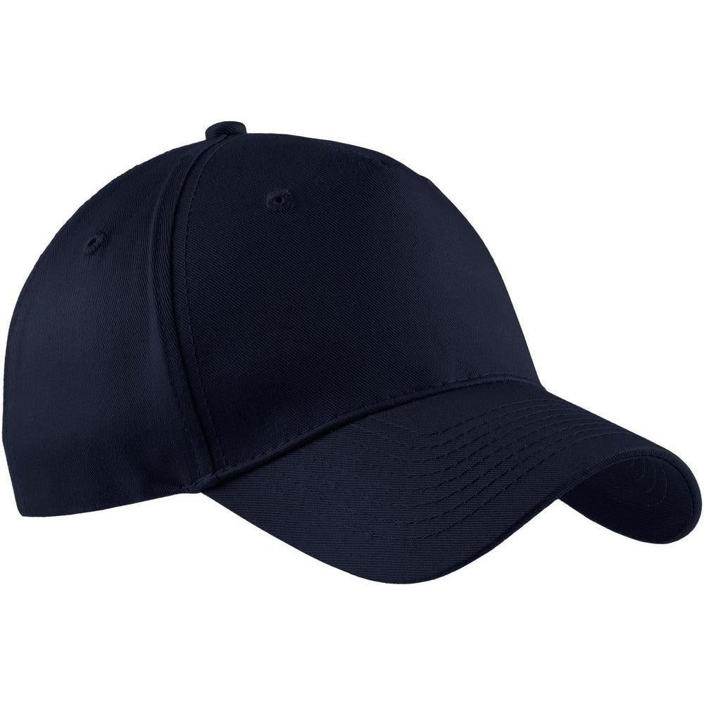 no-logo Port & Company Five-Panel Twill Cap