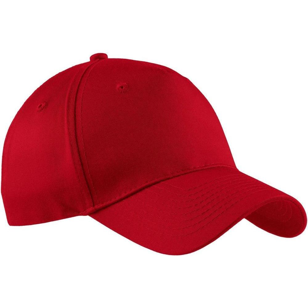 no-logo Port & Company Five-Panel Twill Cap
