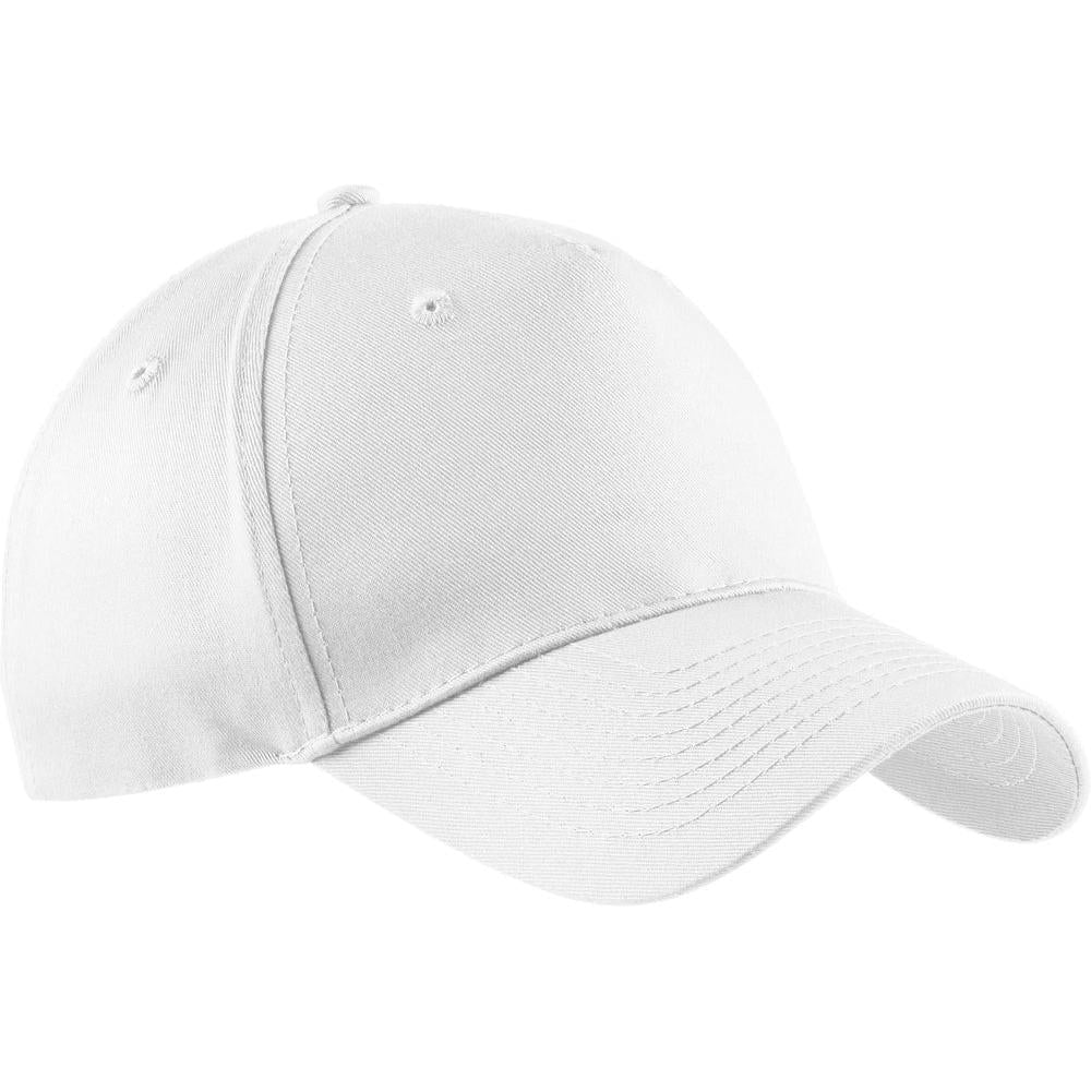 no-logo Port & Company Five-Panel Twill Cap