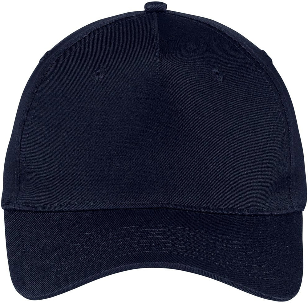 Port & Company Five-Panel Twill Cap-Regular-Port & Company-Navy-OSFA-Thread Logic