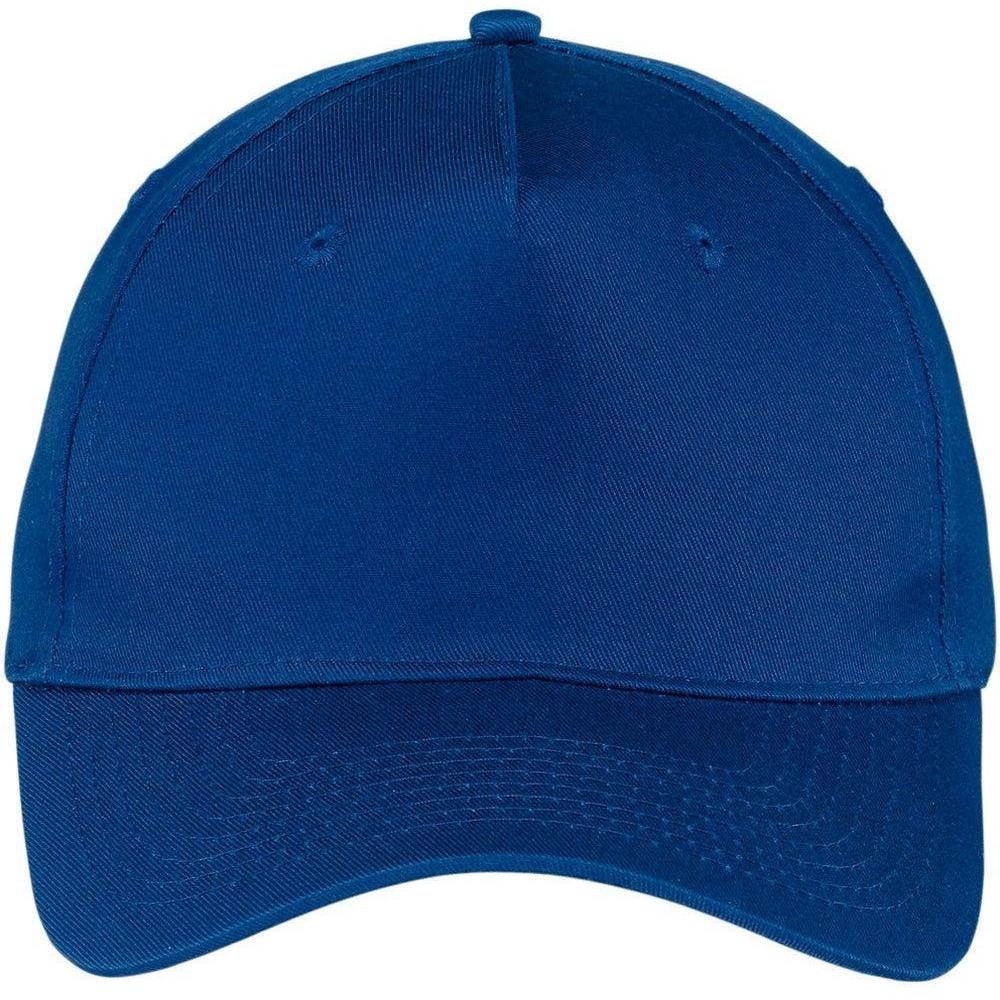 no-logo Port & Company Five-Panel Twill Cap-Regular-Port & Company-Royal-OSFA-Thread Logic