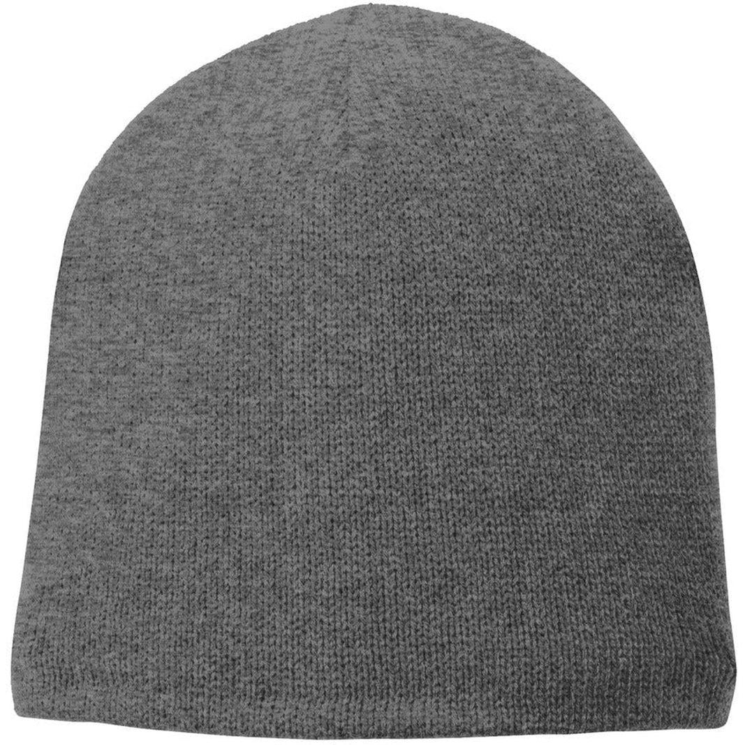 no-logo Port & Company Fleece-Lined Beanie Cap-Regular-Port & Company-Athletic Oxford-OSFA-Thread Logic