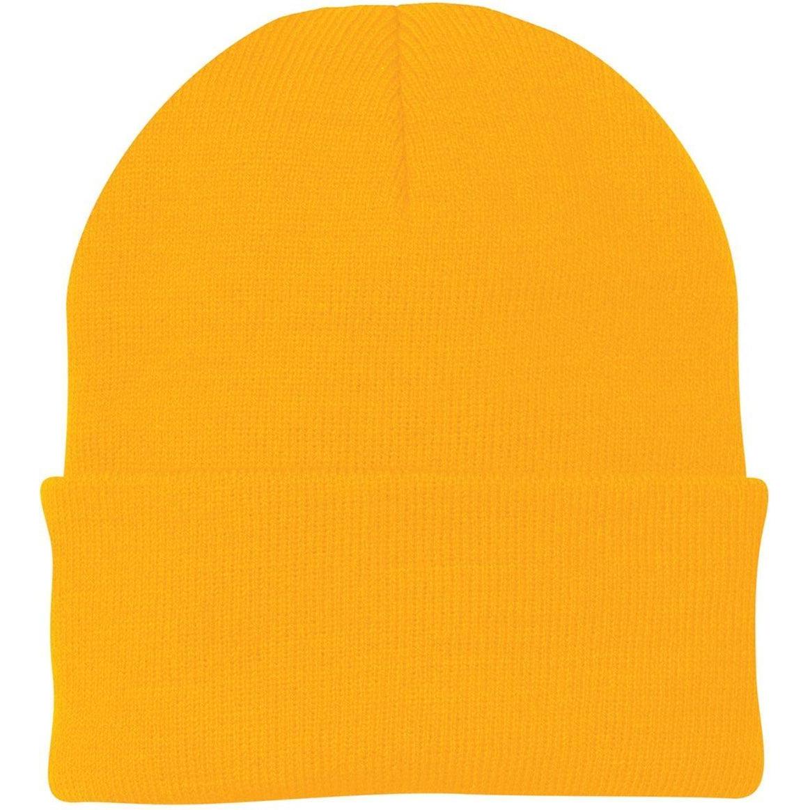 no-logo Port & Company Knit Cap-Headwear-Port & Company-Athletic Gold-Thread Logic
