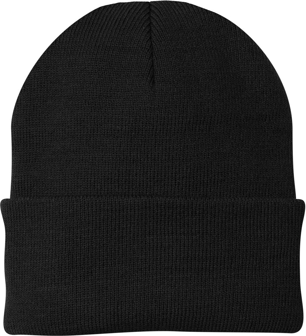 Port & Company Knit Cap-Regular-Port & Company-Black-Thread Logic