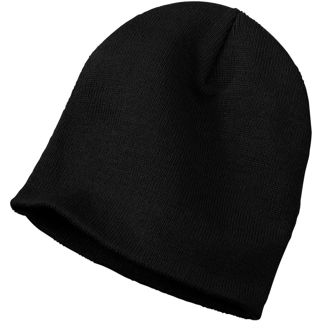no-logo Port & Company Knit Skull Cap-Regular-Port & Company-Black-OSFA-Thread Logic