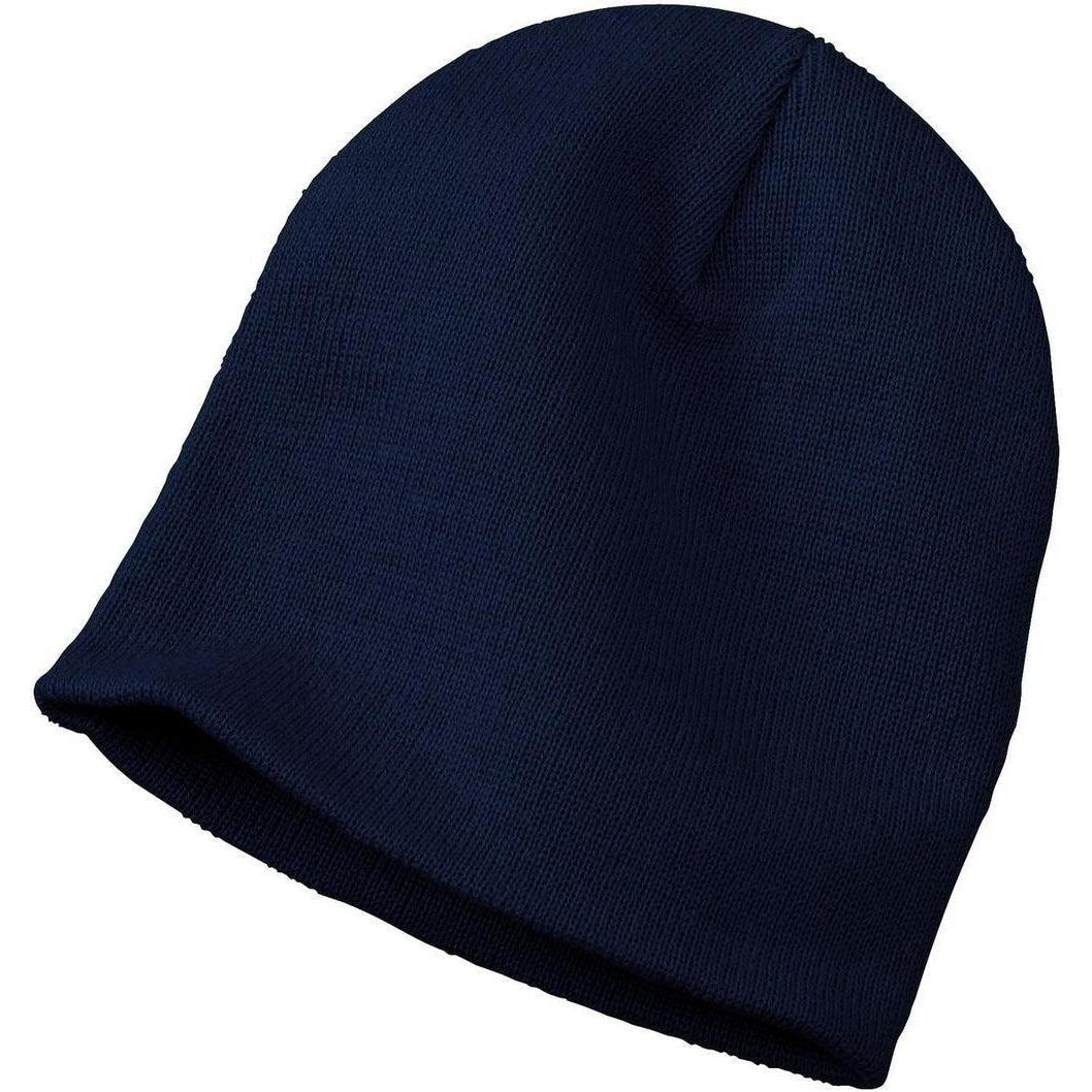 no-logo Port & Company Knit Skull Cap-Regular-Port & Company-Navy-OSFA-Thread Logic
