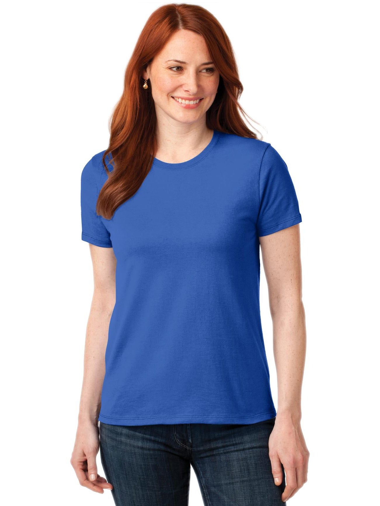 no-logo Port & Company Ladies 50/50 T-Shirt-Regular-Port & Company-Thread Logic