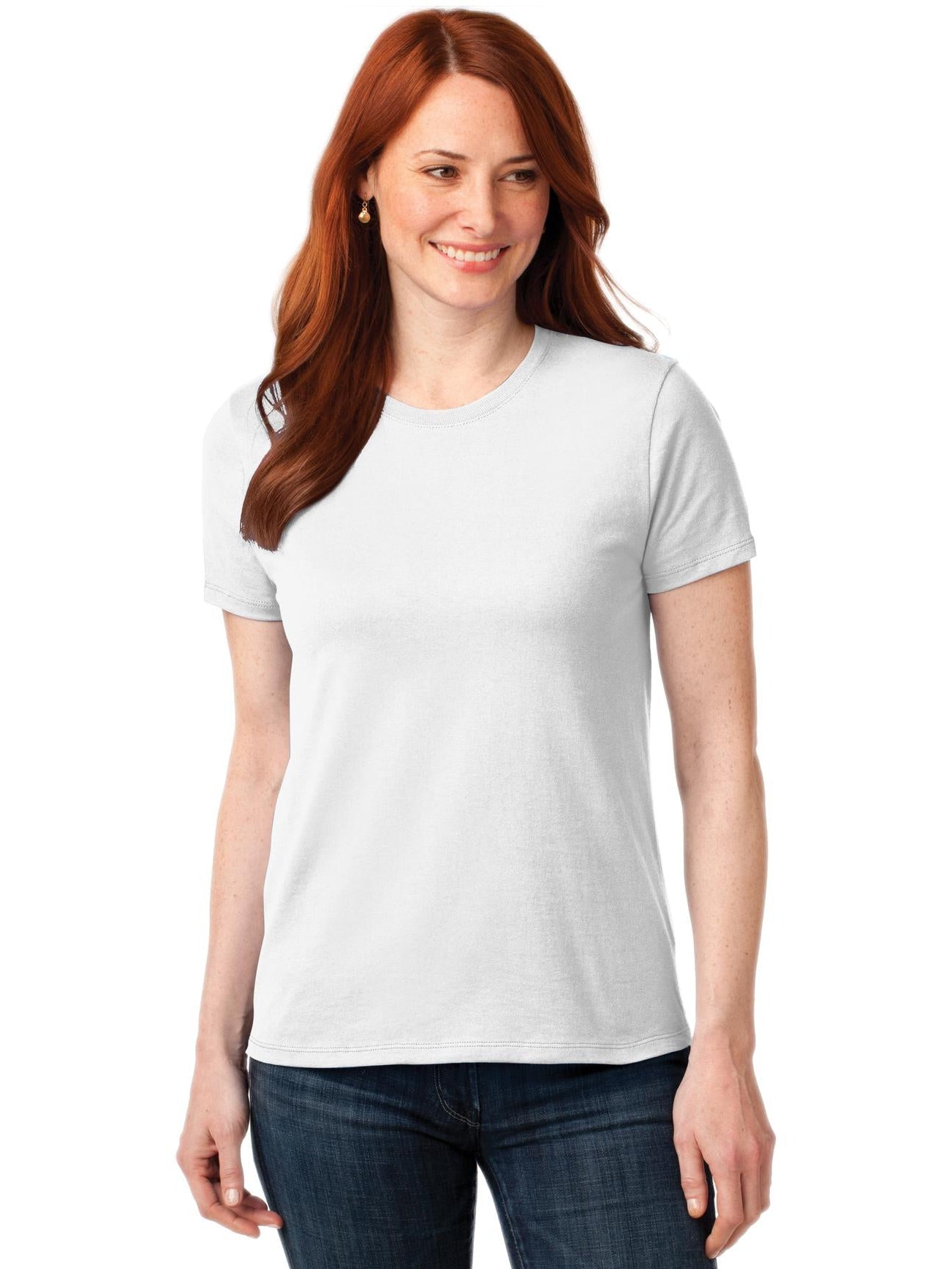 no-logo Port & Company Ladies 50/50 T-Shirt-Regular-Port & Company-Thread Logic