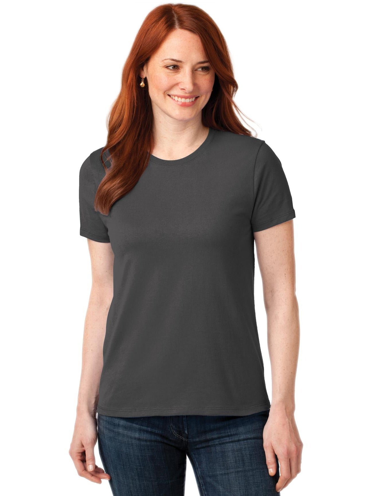 no-logo Port & Company Ladies 50/50 T-Shirt-Regular-Port & Company-Thread Logic
