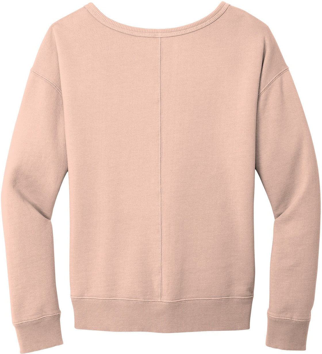no-logo Port & Company Ladies Beach Wash Garment-Dyed V-Neck Sweatshirt-Apparel-Port & Company-Thread Logic