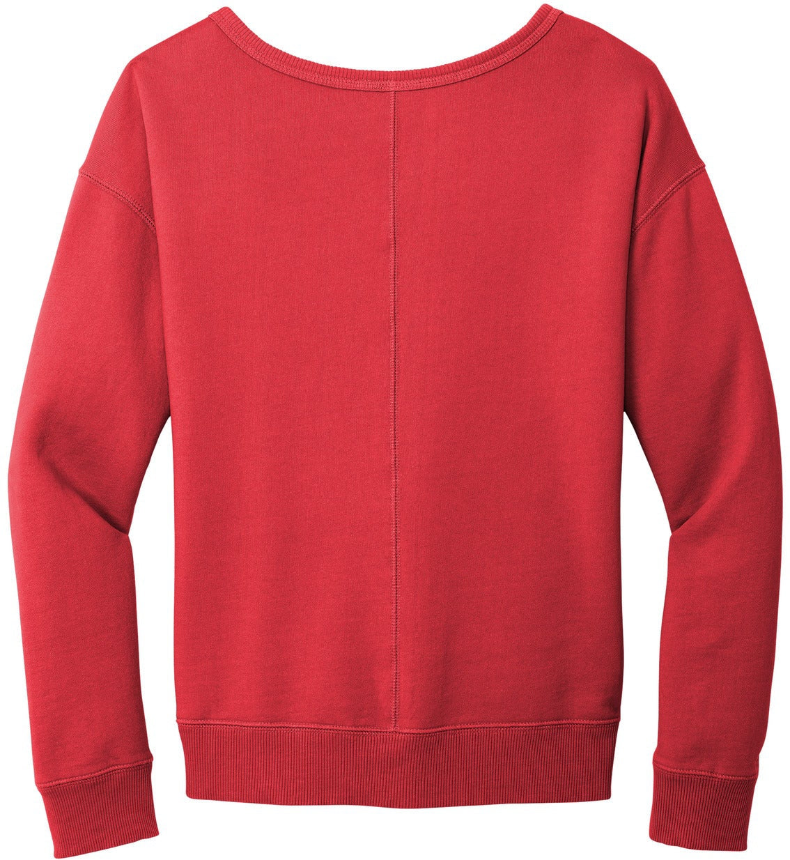 no-logo Port & Company Ladies Beach Wash Garment-Dyed V-Neck Sweatshirt-Apparel-Port & Company-Thread Logic