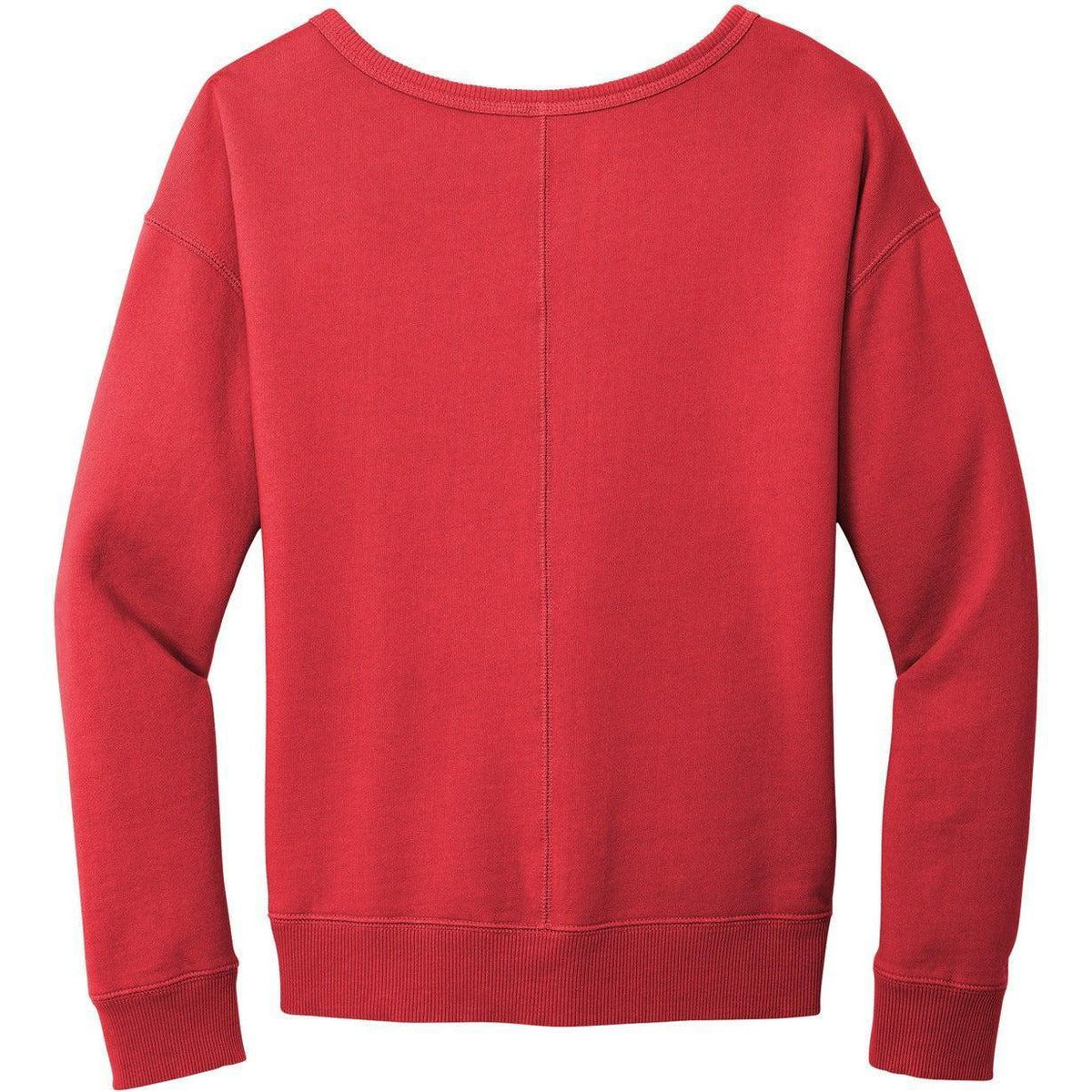 no-logo Port & Company Ladies Beach Wash Garment-Dyed V-Neck Sweatshirt-Apparel-Port & Company-Thread Logic