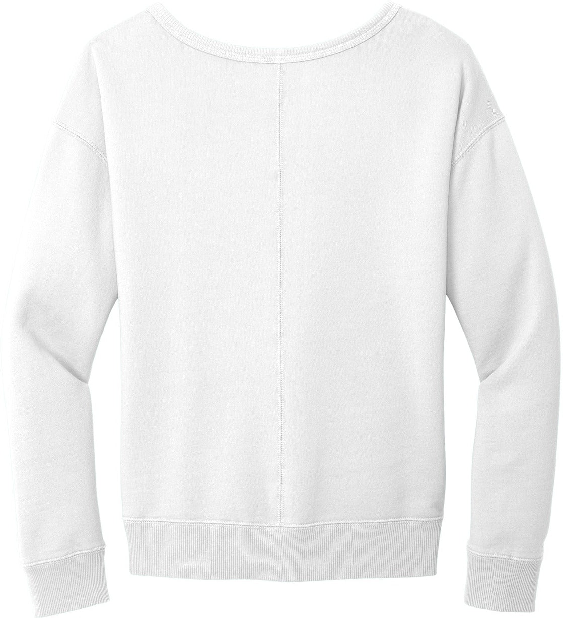no-logo Port & Company Ladies Beach Wash Garment-Dyed V-Neck Sweatshirt-Apparel-Port & Company-Thread Logic