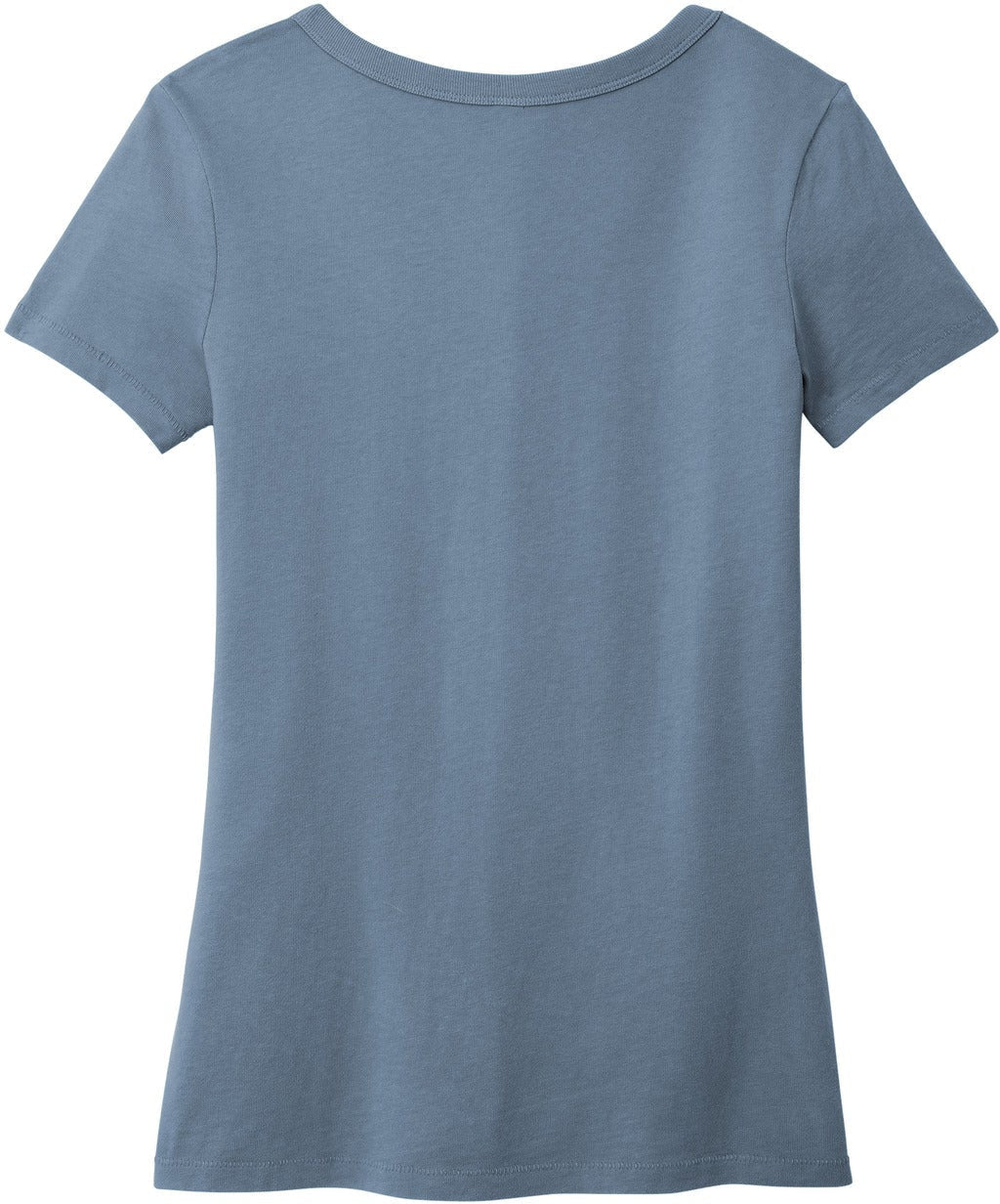 no-logo Port & Company Ladies Beach Wash Garment-Dyed V-Neck Tee-Apparel-Port & Company-Thread Logic