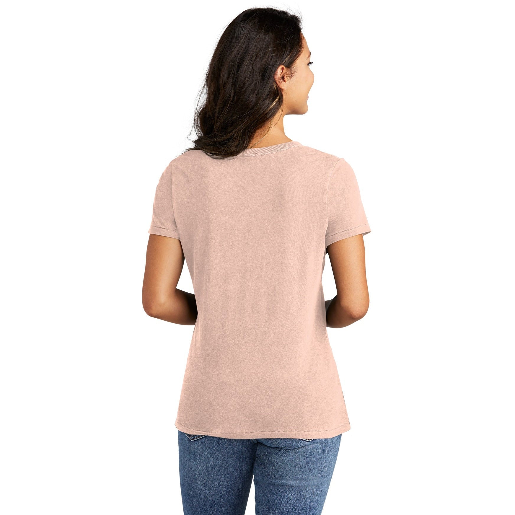 no-logo Port & Company Ladies Beach Wash Garment-Dyed V-Neck Tee-Apparel-Port & Company-Thread Logic