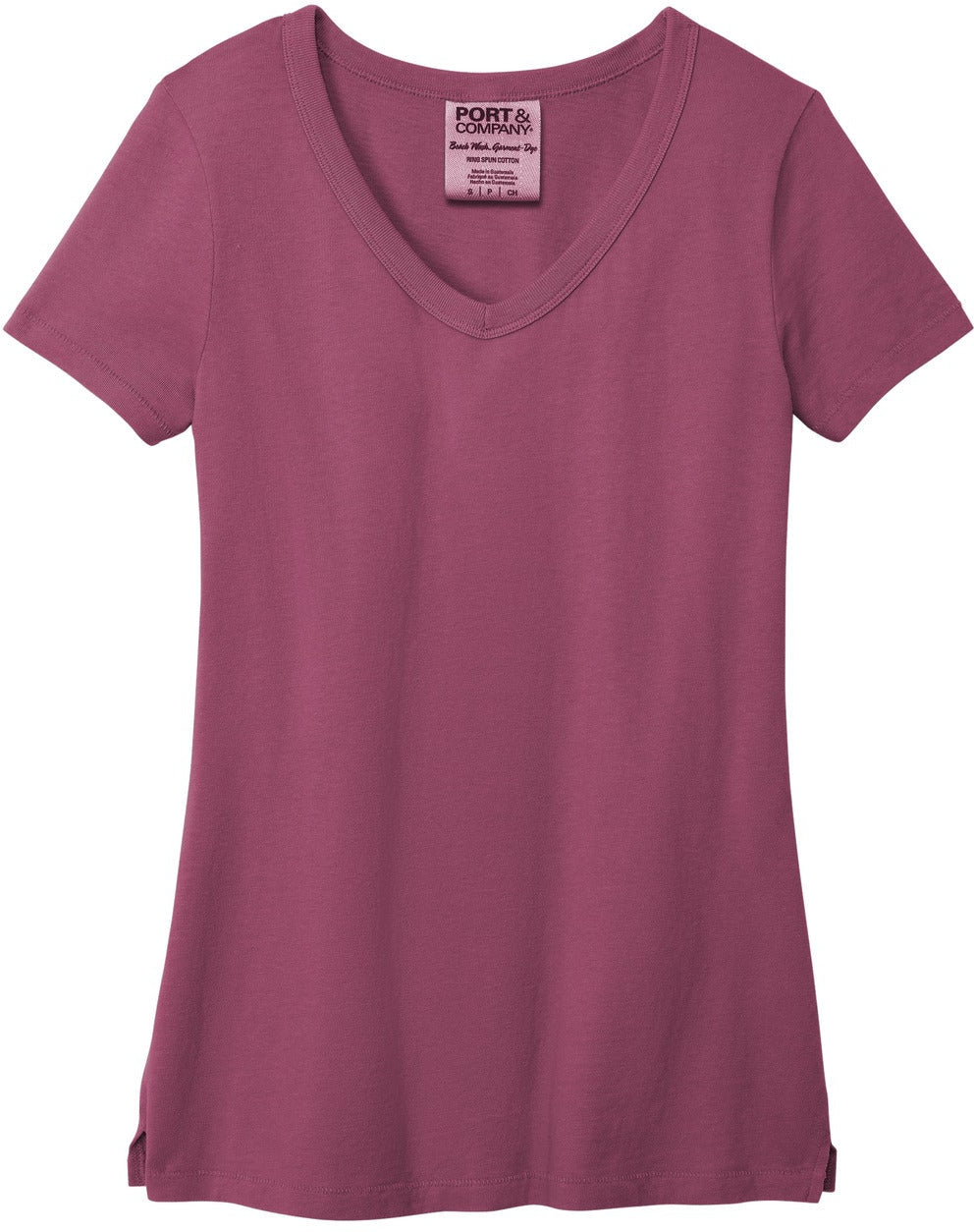 Port & Company Ladies Beach Wash Garment-Dyed V-Neck Tee
