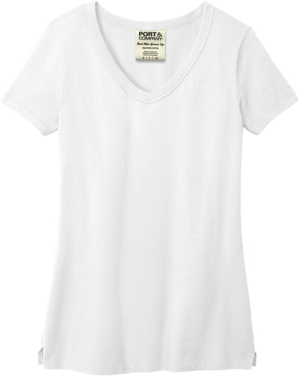 Port & Company Ladies Beach Wash Garment-Dyed V-Neck Tee