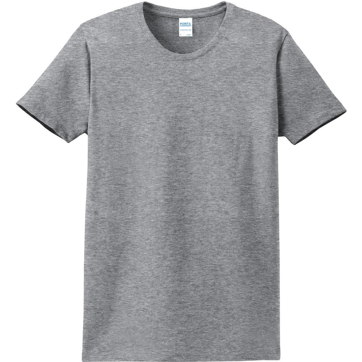 no-logo Port & Company Women's Essential T-Shirt-Polos-Port & Company-Athletic Heather-XS-Thread Logic