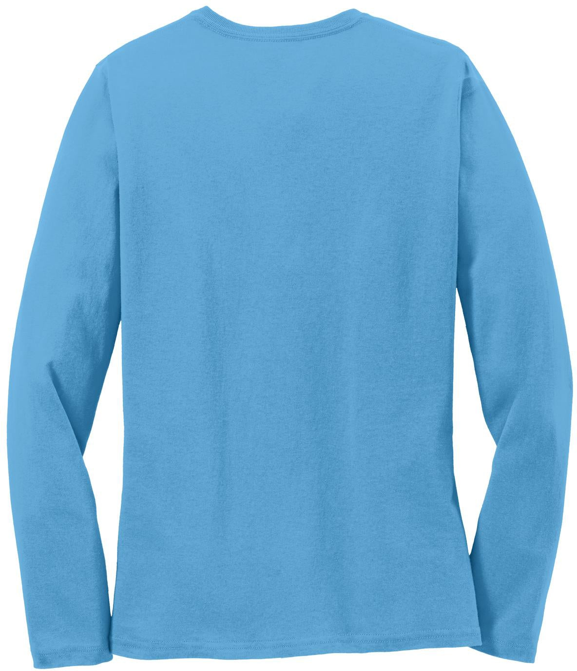 no-logo Port & Company Ladies Long Sleeve Cotton T-Shirt-Regular-Port & Company-Thread Logic