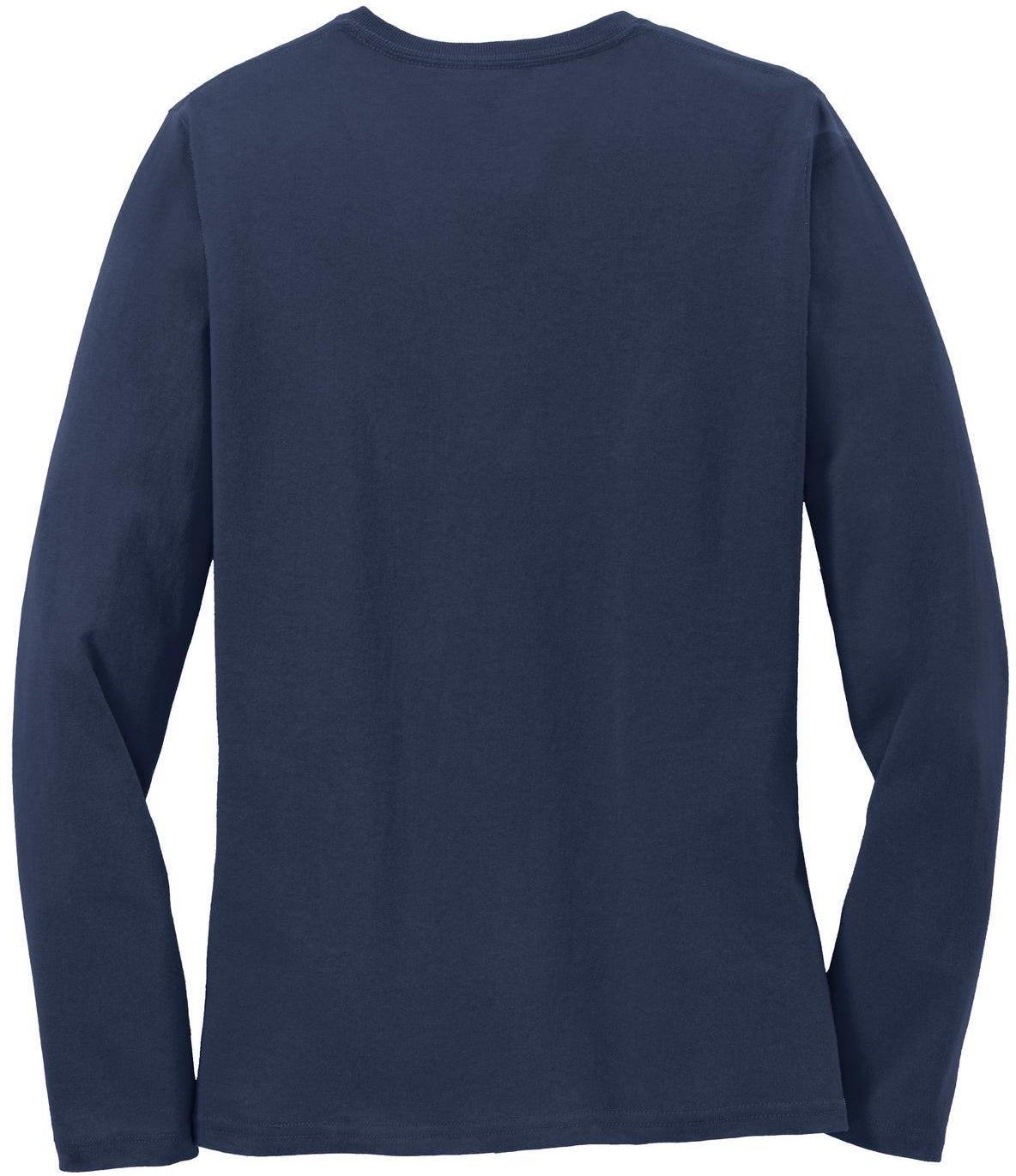 no-logo Port & Company Ladies Long Sleeve Cotton T-Shirt-Regular-Port & Company-Thread Logic