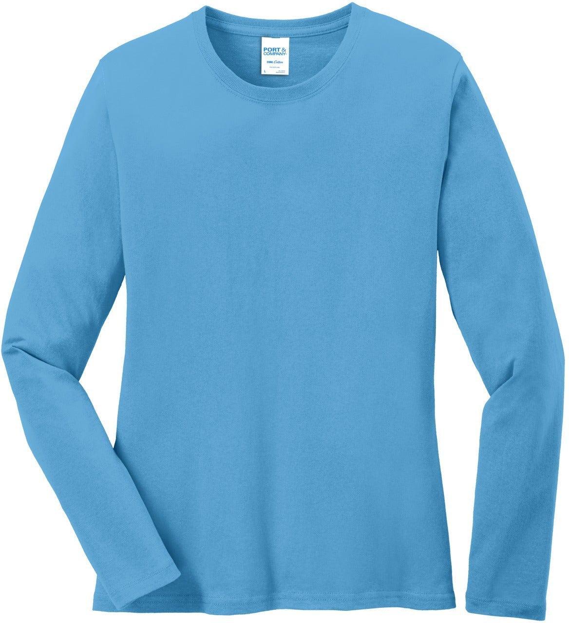 Port & Company Ladies Long Sleeve Cotton T-Shirt
